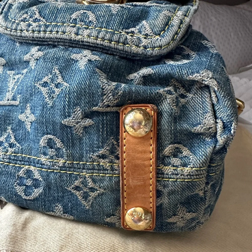 Louis Vuitton Denim Baggy GM Hobo Shoulder Bag